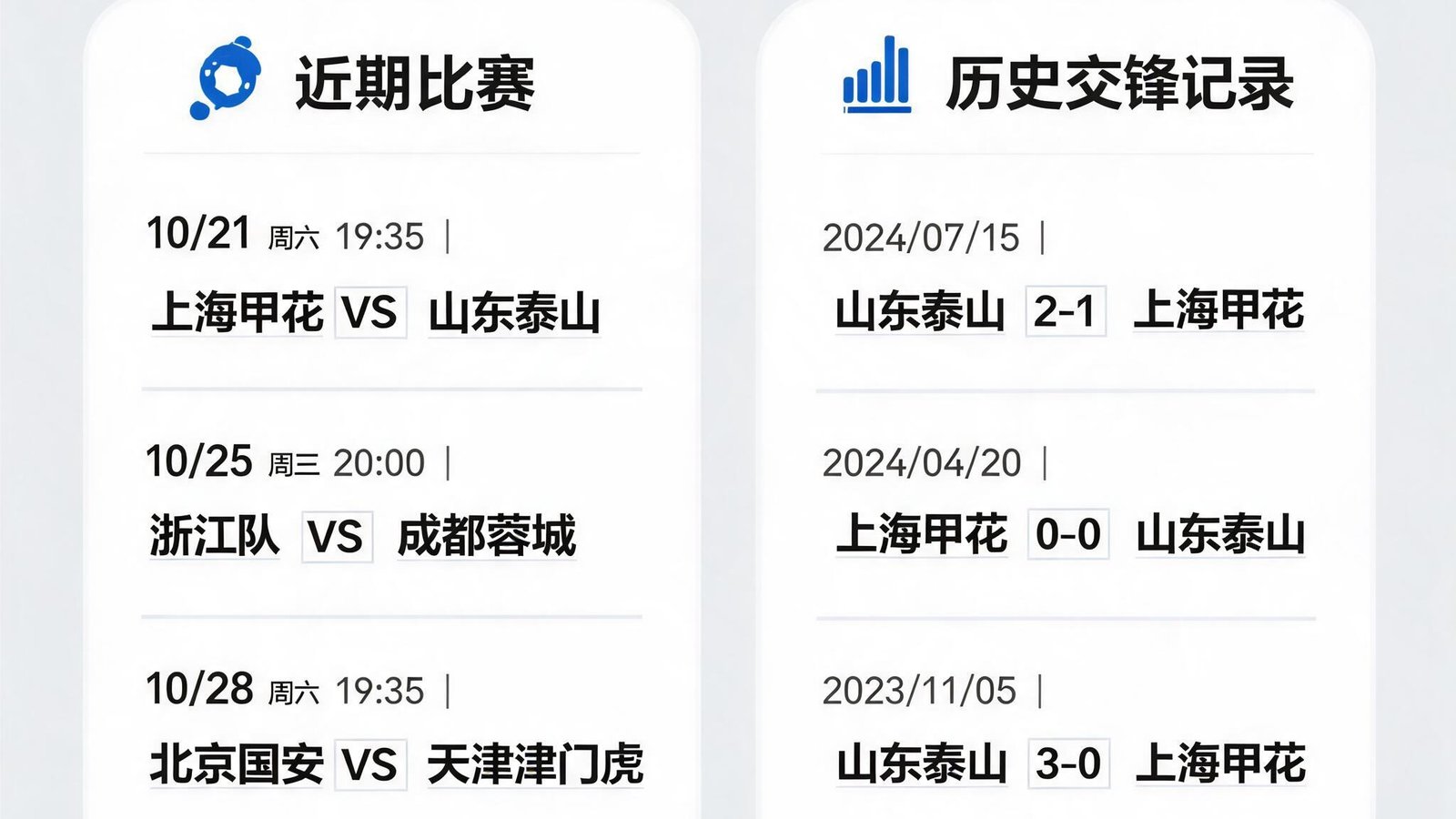 赛程日历界面，标注近期比赛日期和历史交锋记录